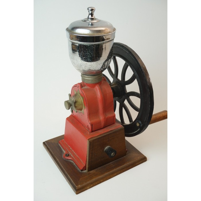 Afhaalmaaltijd Guinness Uitstroom Antiek spaanse Zware metalen koffiemolen - ca. 1900